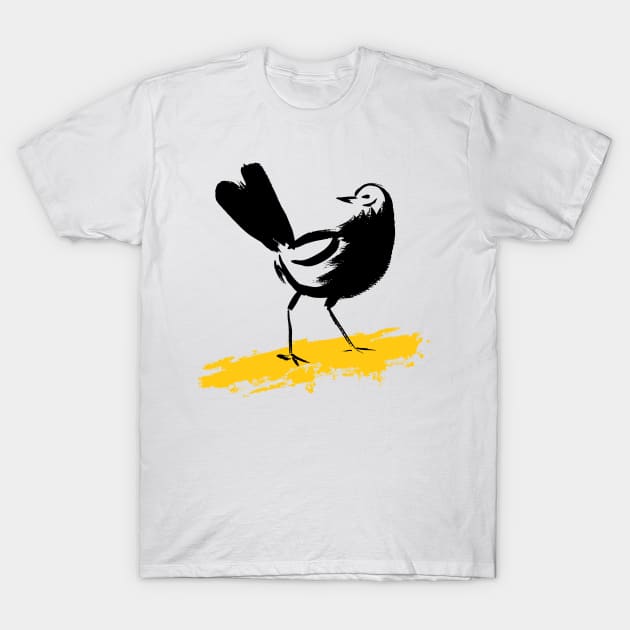 Brush Bird T-Shirt by SWON Design